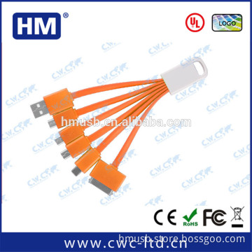 Factory supply 5 in1 Micro USB cable for Android and iPhone